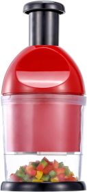 Food Chopper, Hand Chopper Dicer Easy to Clean, Manual Slap Vegetable Cutter Onion Dicer, Garlic Mincer for Onion, Nut, Tomato, Pepper, Celery, e