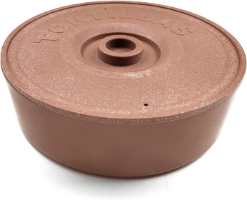 HAWOK Tortilla Warmer with Lid, Pancake Keeper, Food Container, Microwavable Tortilla Keeper, Brown