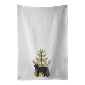 NEW Maine Coon Cat Christmas Kitchen Towel Set of 2 White Dish Towels Decorative Bathroom Hand towel for Hand, Face, Hair, Yoga, Tea, Dishcloth, (Option: Default)