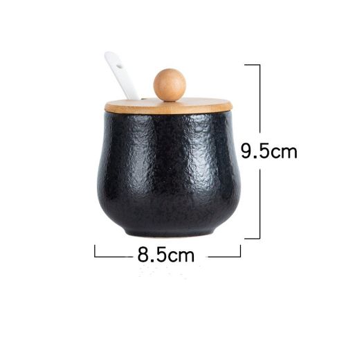 Japanese Style Ceramic Chili Oil Condiment Bottle And Jar Combination Set