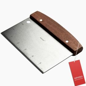 Multipurpose Bench Scraper Kitchen Utensil, Stainless Steel Griddle Scraper & Dough Cutter For Bread, Pizza, Chopping & Cooking (Option: MULTI)