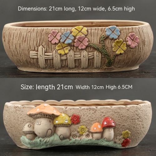 Large Succulent Flower Pot Ceramic