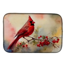 Cardinal Dish Drying Mat Absorbent Dish Drying Mat Pad for Kitchen Counter Dish Drainer Mat for Countertop, 14 x 21", Multicolor (Option: Default)