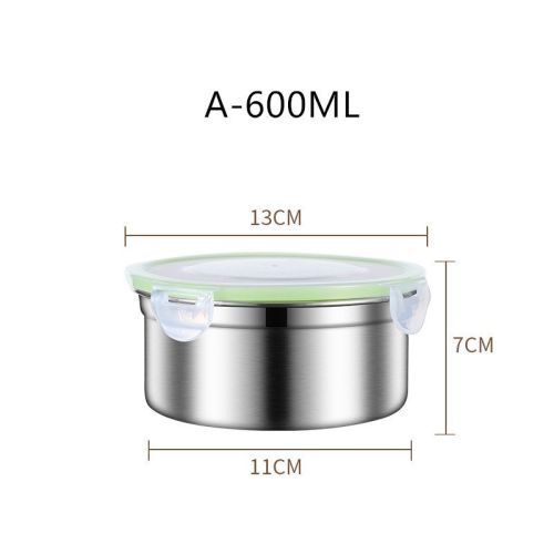 304 Stainless Steel Fresh-keeping Food Storage Box Sealed
