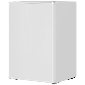 2.5 Cu.Ft Mini Fridge, Single Door Compact Refrigerator with Freezer, Adjustable Thermostat, Reversible Door, White (Option: White-472x465x798 mm)