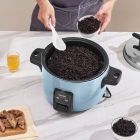 Commercial Rice Cooker 60-Cup Non-Stick Pot 13L 24H Keep Warm Restaurant (Option: Blue)