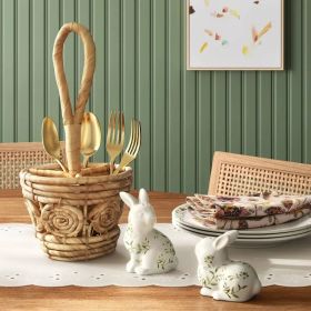 Easter Stoneware Bunny Salt And Pepper Shaker Set (Option: 2PieceSet)