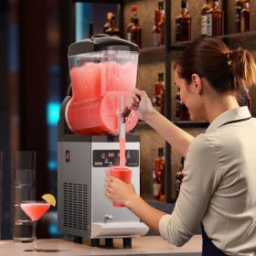 12L Commercial Slushy Machine Margarita Smoothie Frozening Drink Slushie Maker (Option: Black)